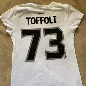 🏒Los Angeles Kings TYLER TOFFOLI Uniform Shirt & SIGNED Rally Towel 🏒NEW!